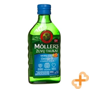 MOLLER'S Cod Liver Oil Fish Oil Fruit Flavour 250ml Supplement Immune System - Picture 1 of 24