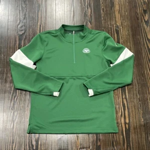 Nike On Field New York Jets 1/4 Zip Pullover Uomo Piccolo Verde Poliestere  - Foto 1 di 4