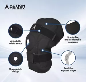ATX Hinged Knee Brace - Breathable Compression Support for ACL, MCL, Meniscus Te - Picture 1 of 5
