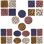  24 Pcs Replaceable Hat Patches Animal Applique Leopard Adhesive