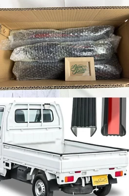 Bed Side Rail Protector Tail Gate Guard Rubber KEI Truck Acty Carry Hijet Sambar - Image 1 of 4