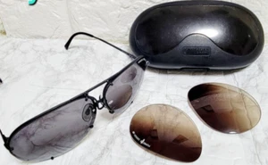PORSCHE Design × CARRERA Sonnenbrille 63□12 140 schwarz mit Ersatzgläsern Etui - Bild 1 von 15