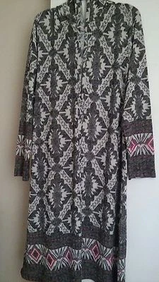 Derek Heart Juniors Gris/Rojo/Marpeado Manga L/Frente Abierto Suéter Sudadera con Capucha 2x.  457 Foto 1 de 4