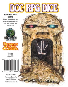 Game-Specific Dice Sets Dungeon Crawling Classics: Elemental Dice Set - Earth - Picture 1 of 1