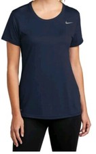 Nike Women's Short Sleeve NAVY DRI-FIT T-Shirt CU7599-410 XS