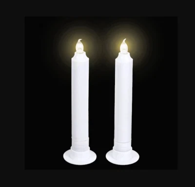 LED CANDLE 5in White Flameless EMERGENCY STORM HURRICANE BATTERY POWERED CANDLES - Image 1 of 4