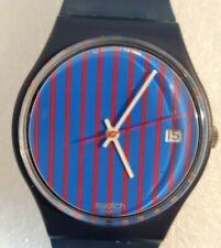Swatch  AG 1986 Watch  FC Barcelona with date @3 w/ fresh battery.