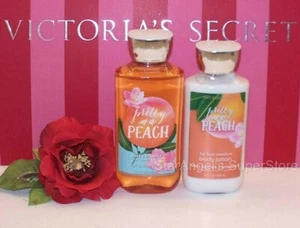 Bath & Body Works Pretty As A Peach Body Lotion & Shower Gel NEW Lot of 2 - Picture 1 of 1