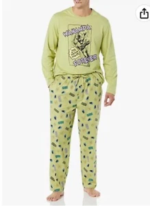 MARVEL mens amazon essential black panther size medium flannel pyjama set - Picture 1 of 3