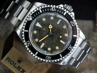 Rolex Oyster Submariner 5513 1965 totalmente original con pulsera Rolex nueva Foto 1 de 4