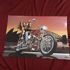 Sunset Cruse Harley Davidson David Mann Poster Print
