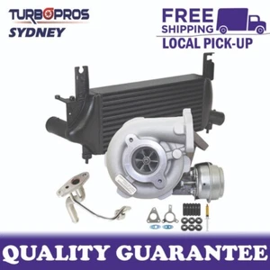 Upgrade Turbo+75mm Intercooler+Oil Feed Pipe For Nissan Navara D40 2.5L 3 Bolts - Picture 1 of 14