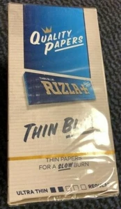 Caja Completa de 100 Folletos Rizla Azul Rolling Cigarette Papeles para Fumar Solo £21.25 - Imagen 1 de 1