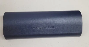 Warby Parker Navy Blue Clam Shell Sunglasses Case - Picture 1 of 5