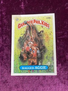 Vintage 87 Garbage Pail Kids-Card #378b -"RAGGED AGGIE"  Series 9 Collectors