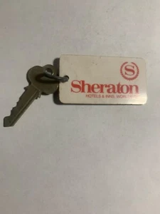 Llavero y llave de habitación de motel Sheraton Hotel Charleston Virginia Occidental #211 - Imagen 1 de 2