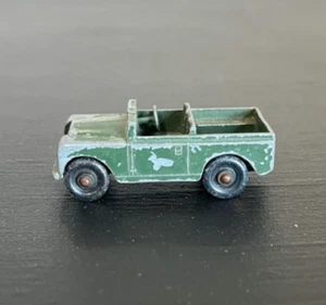 Vintage Lesney Matchbox no. 12 - Green Land Rover Series 2 1955 #106 - Picture 1 of 5