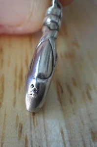 30% di sconto difetto argento sterling 3D 23x9 mm ballerina ballerina punta scarpa danza charm - Foto 1 di 3