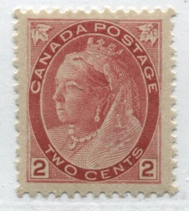 Canada QV 1898 2 cent Numeral mint o.g. hinged - Picture 1 of 1