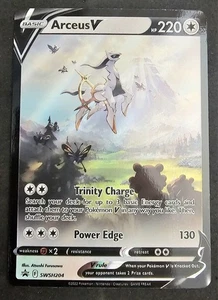 Pokemon TCG Arceus V Holo SWSH204 SWSH: Sword & Shield Black Star Promo Cards - Picture 1 of 2
