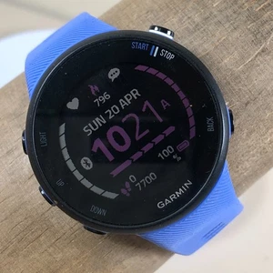 Garmin Forerunner 45S Unisex Heart Rate Fitness Tracker Smartwatch NO CHARGER - Picture 1 of 12