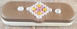 Craft Gems In The shape of a Dimond Themed Decorative Eyeglass Case - Picture 1 of 9