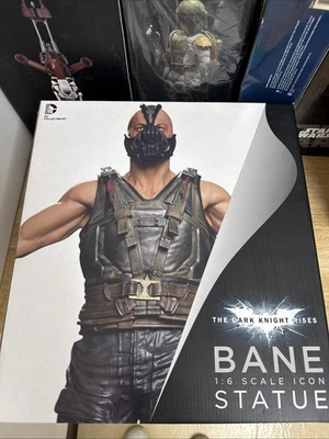 DC Collectibles Dark Knight Rises Bane 1:6 Scale Icon Statue Minor Box Wear Foto 1 de 2
