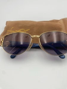 Yves Saint Laurent Sonnenbrille 31-7706 goldblaues Gestell lila Gläser UV-Schutz - Bild 1 von 11