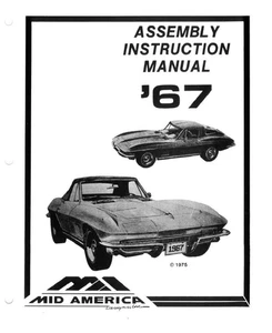 1967 C2 Corvette Assembly Manual 3 Hole Loose Leaf Reprint Coupe Convertible - Picture 1 of 4