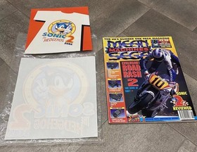 Mean Machines Sega Magazine Issue 2 Including Rare Sonic 2 T-shirt Transfer