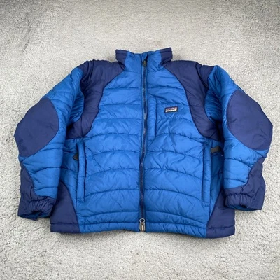 Patagonia Puff Rider Jacket Kids Large Blue Insulated Full Zip Outdoors 68380 - Image 1 of 4