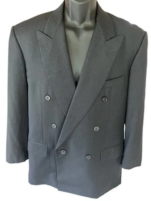 Chaqueta Blazer Ermenegildo Zegna Lana Tindari Para Hombre 52R Gris Oscuro Neiman-Marcus Foto 1 de 4