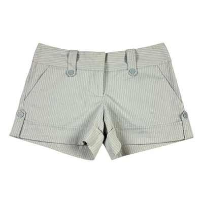 Mini pantalones cortos vintage y2k Charlotte Russe a rayas para mujer Foto 1 de 4
