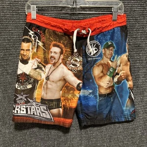 WWE Swim Trunks Boys Small 6/7 John Cena CM Punk Triple H AOP - Picture 1 of 13