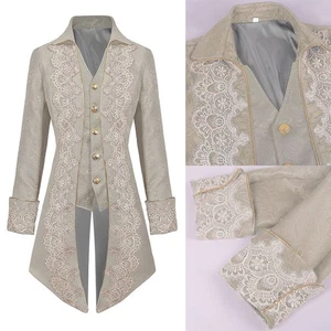 Unique Mens Steampunk Jackets with Decorative Features and Comfort Fit - Picture 1 of 13