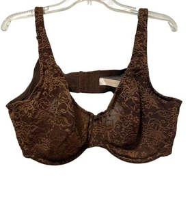 Cacique BH Damen 42C braun Spitze transparent Bügel Blumen bestickt - Bild 1 von 14