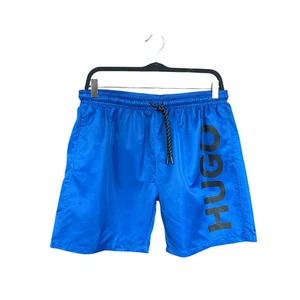 BOSS by Hugo BOSS pantaloncino da bagno uomo ad asciugatura rapida grande logo a contrasto blu taglia M - Foto 1 di 6