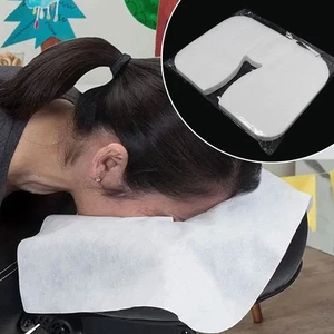 100Pcs Disposable Non-Woven Face Cradle Cover Headrest Pillow Face Cradle Cover - Picture 1 of 9
