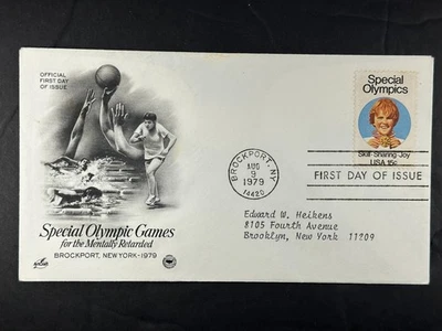 US FDC Special Olympics 1979 ArtCraft Cachet NY 15c Skill Sharing Joy a932 - Image 1 of 2