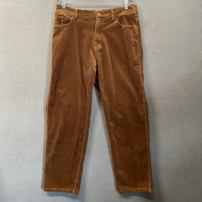 Aelfric Eden Retro Skater Corduroy Pant Mens XXL Brown Elastic Waist Pockets - Image 1 of 4