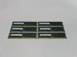 LOT OF 6X 16GB SAMSUNG M393B2G70BH0-YK0 2RX4 PC3L-12800R ECC SERVER MEMORY RAM - Picture 1 of 3