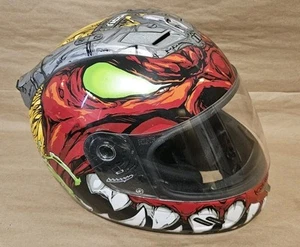 Icon Mainframe Manic Full Face Motorcycle Helmet W/ Visor - Size Small S - READ - Picture 1 of 7