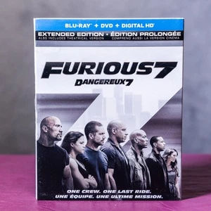 Furious 7 Extended Edition Blu-ray DVD Digital – Canadian – Nearmint w/ Slipcove - Picture 1 of 1