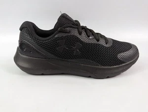Under Armour Surge Kids Black Trainers UK 4 Hardly Worn - Picture 1 of 5
