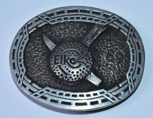 Gary Prazen 1989 Elko Nevada Mine Miner Belt Buckle - Pickaxe Vintage - Picture 1 of 3