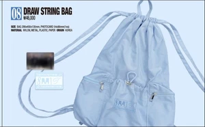 ATEEZ DRAW STRING BAG 2025 8ROOM POP-UP OFFICIAL MERCH LIST white - Picture 1 of 1