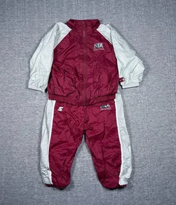 Vintage Starter University Of Alabama Crimson Tide Track Suit Set Baby Size 18mo - Image 1 of 4