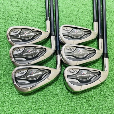 Callaway LH Iron Set STEELHEAD XR 5.6.7.8.9.P Graphite Flex R Left Handed STORE - Image 1 of 4