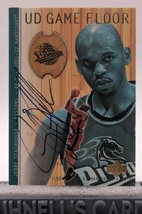 2001-02 Upper Deck Hardcourt UD Game Floor Auto Jerry Stackhouse #JS-A Auto - Picture 1 of 4