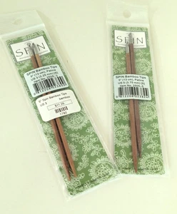 ChiaoGoo SPIN Bamboo Tips 5" Long Size US 5 Patina DS - Picture 1 of 2
